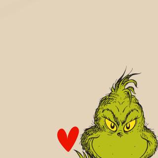 Preppy Grinch wallpaper