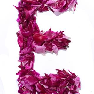 Pink letter E wallpaper