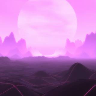 Purple vaporwave wallpaper