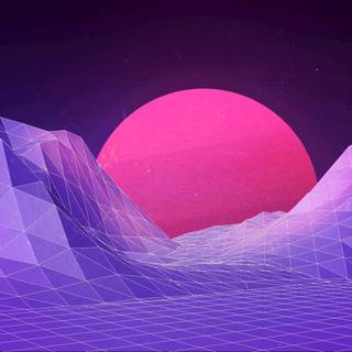 Purple vaporwave wallpaper