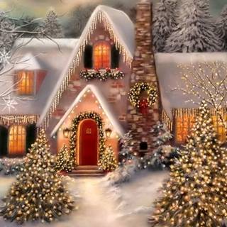 Winter holiday desktop wallpaper