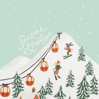 Xmas green poster wallpaper