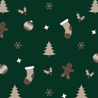 Xmas green poster wallpaper