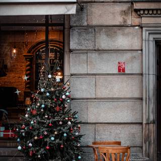 Xmas street wallpaper