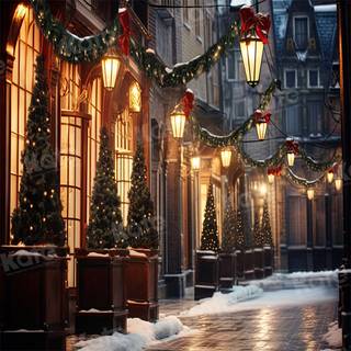 Xmas street wallpaper