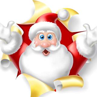 Cute Xmas Santa wallpaper