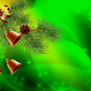 Green Xmas pine wallpaper