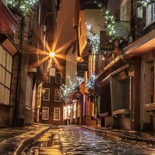 Xmas street wallpaper