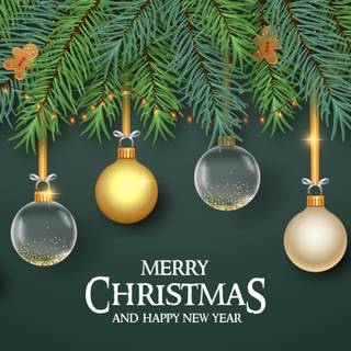 Christmas New Year 4k wallpaper