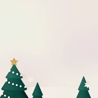 Kawaii Christmas tree wallpaper