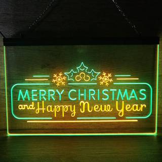Led Happy New Year wallpaper