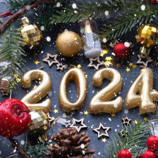 2024 Merry Christmas wallpaper