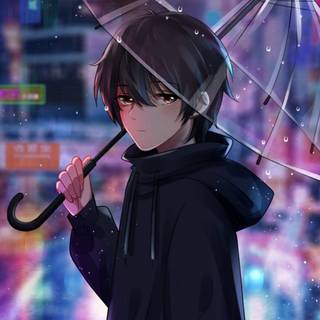 Sad boy cartoon wallpaper