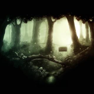 Fairytale forest wallpaper