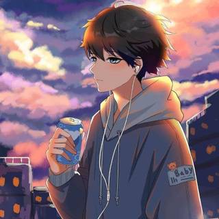 Sad boy cartoon wallpaper