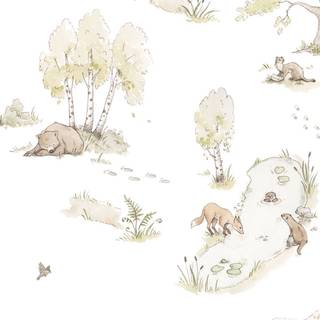 Fairytale forest wallpaper