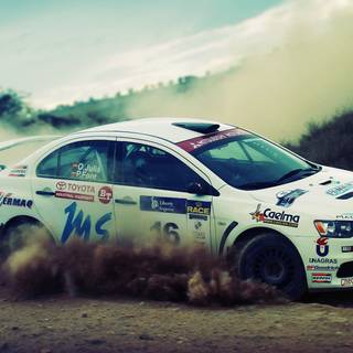 Mitsubishi rally wallpaper