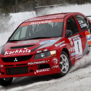 Mitsubishi rally wallpaper