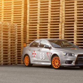 Mitsubishi rally wallpaper