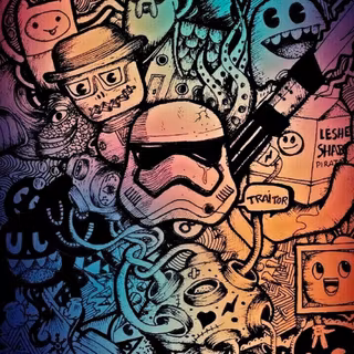 Doodle anime wallpaper