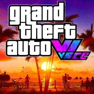 Grand Theft Auto VI logo wallpaper