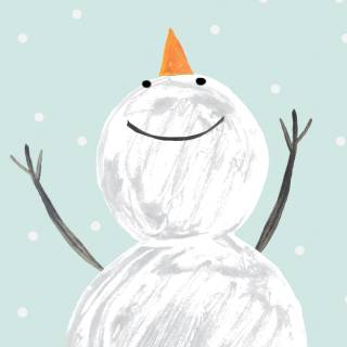 Snowman phone wallpaper