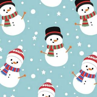 Snowman phone wallpaper