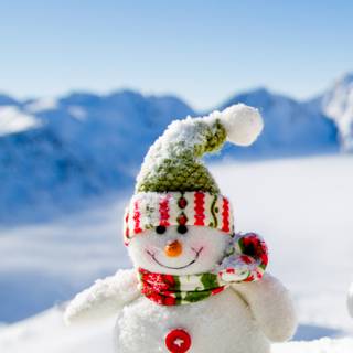 Snowman phone wallpaper