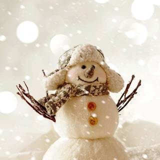 Snowman phone wallpaper