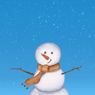 Snowman phone wallpaper