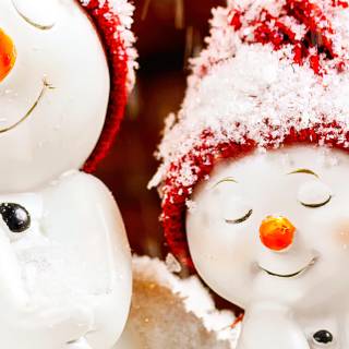 Snowman phone wallpaper