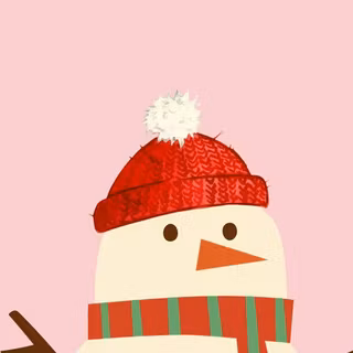 Snowman phone wallpaper