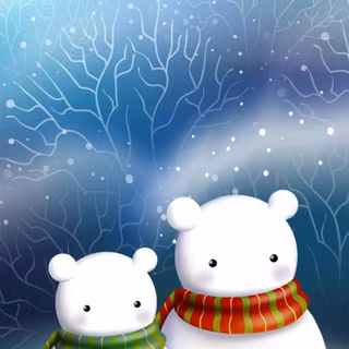 Snowman phone wallpaper
