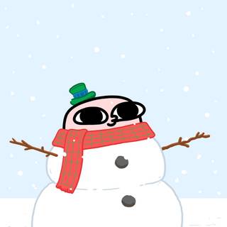 Snowman phone wallpaper
