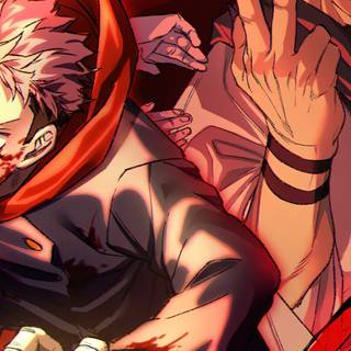 Yuji vs Mahito wallpaper