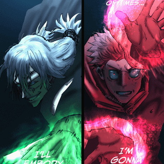 Yuji vs Mahito wallpaper