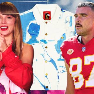 Taylor Swift and Travis Kelce wallpaper