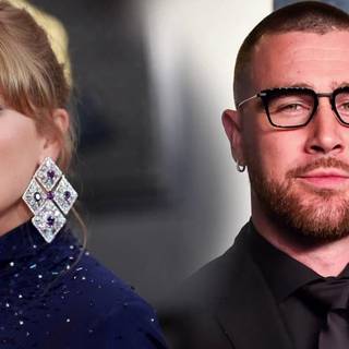 Taylor Swift and Travis Kelce wallpaper