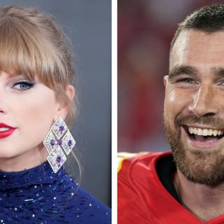 Taylor Swift and Travis Kelce wallpaper