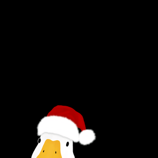 Ghost with Santa hat wallpaper