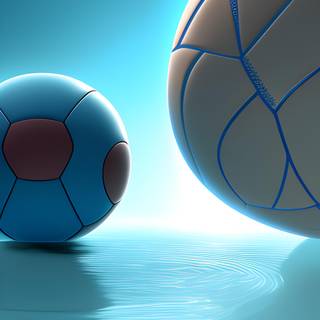 Basketball and volleyball wallpaper