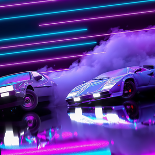 Super cars drifting wallpaper