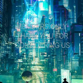 Cyberpunk vertical wallpaper