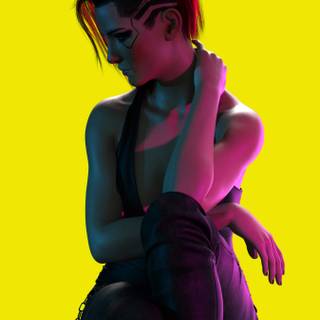 Cyberpunk vertical wallpaper