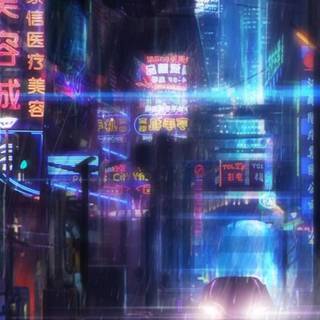 Cyberpunk vertical wallpaper