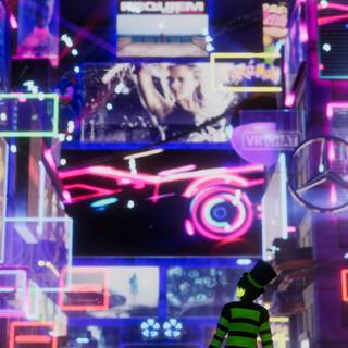 Cyberpunk vertical wallpaper