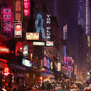 Cyberpunk vertical wallpaper