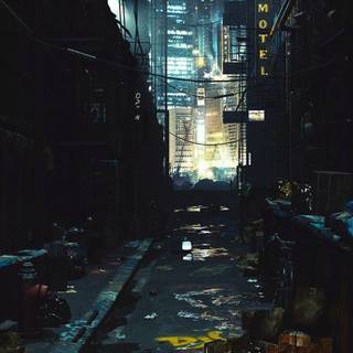 Cyberpunk vertical wallpaper