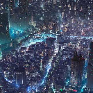 Cyberpunk vertical wallpaper