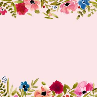 Floral borders wallpaper
